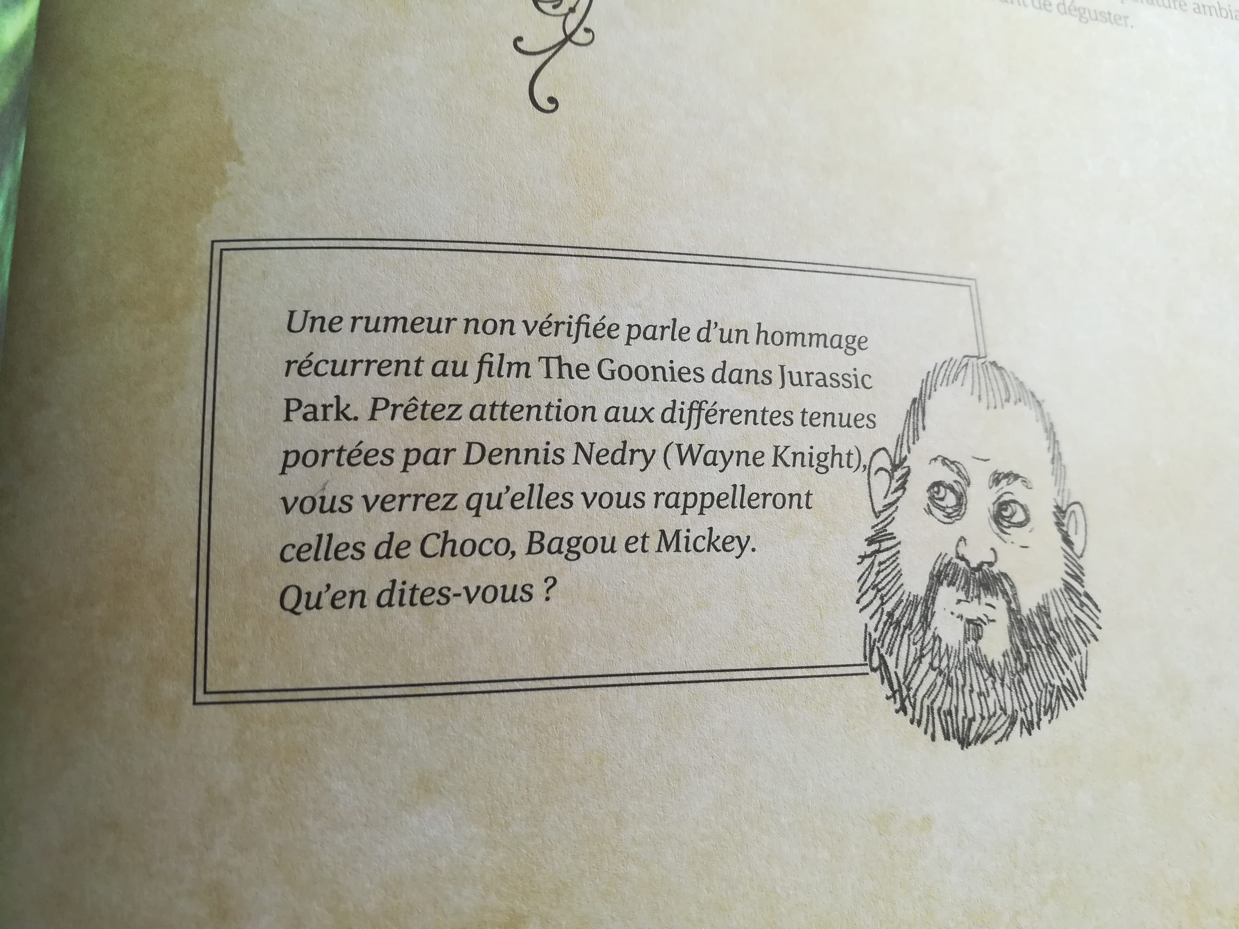 Voici un exemple d'anecdote amusante, on regrette qu'il n'y en ait pas davantage dans le livre !