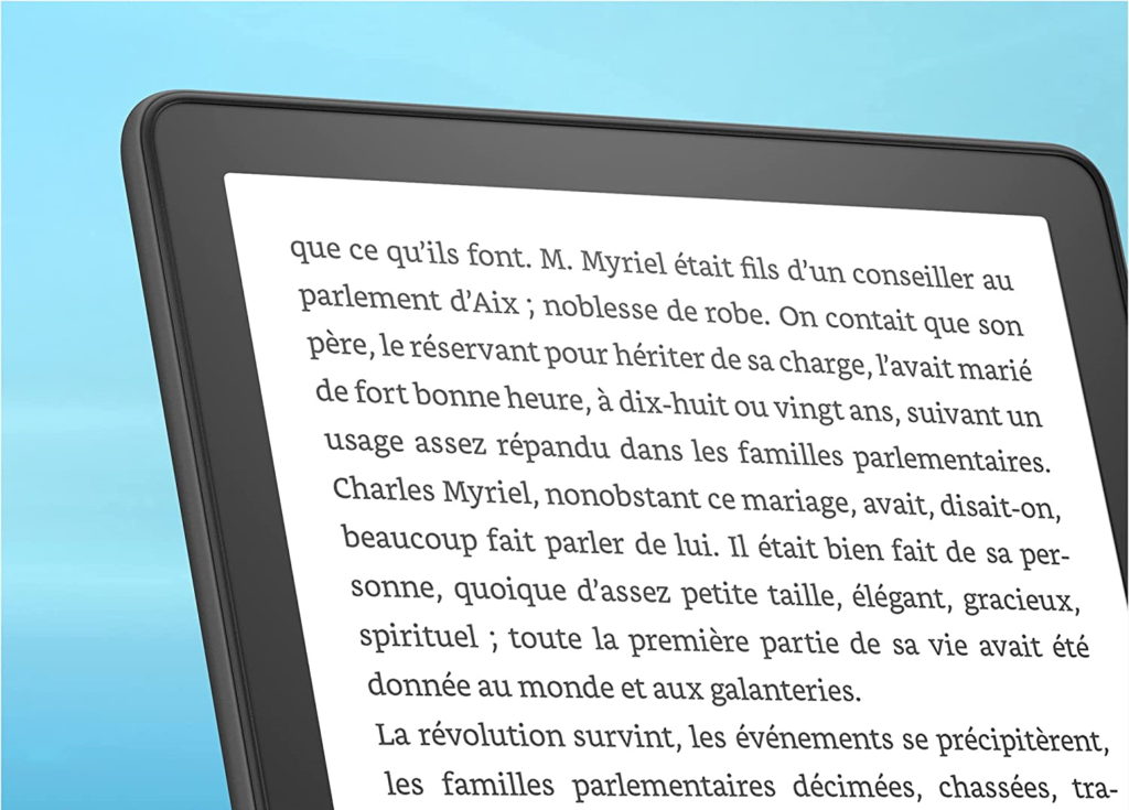 La Kindle Paperwhite 2021 et ses bordures affinées