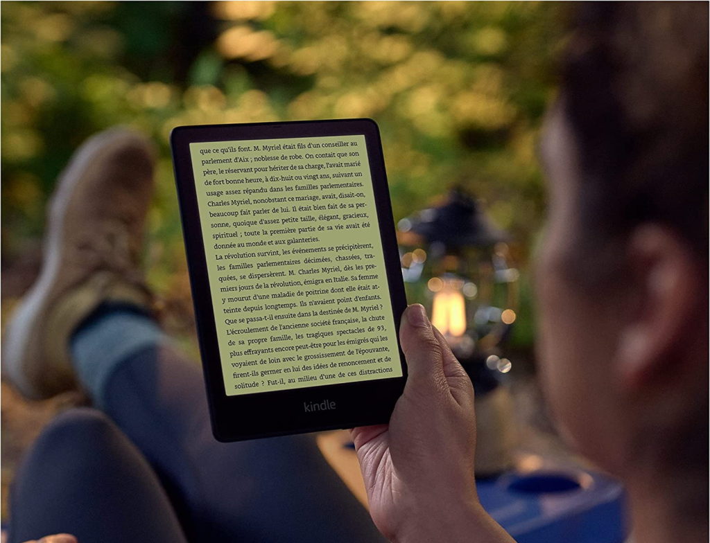 La Kindle Paperwhite 2021 permet de règler la température d'éclairage