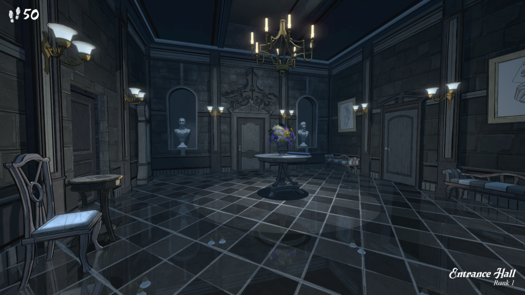 Le Hall d'entrée du manoir de Blue Prince