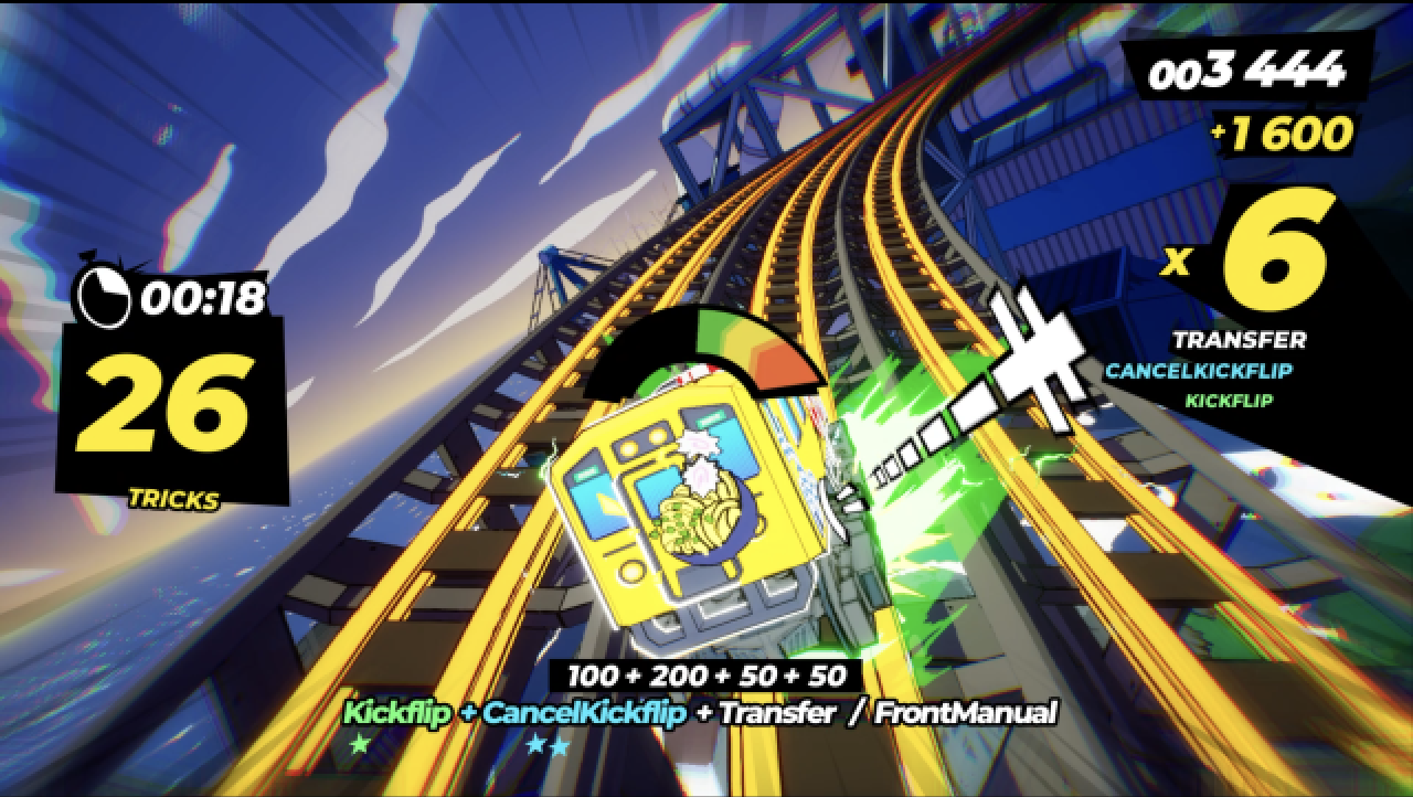 Maintenant, vous saurez que quand des trains déraillent, c'est qu'ils n'ont pas le bon timing sur la gâchette gauche. Hein ? Non, c'est pas ça ? Ah...