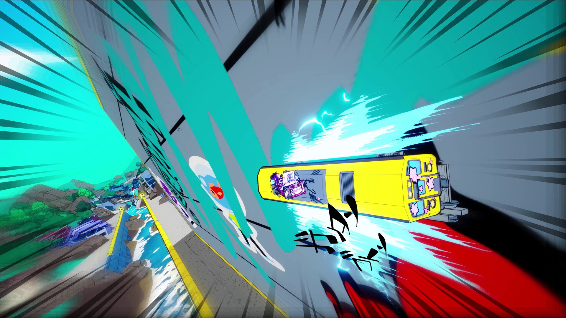 Un train sur un mur vertical. Si vous trouvez ça étrange, vous n'êtes pas prêts pour la suite !