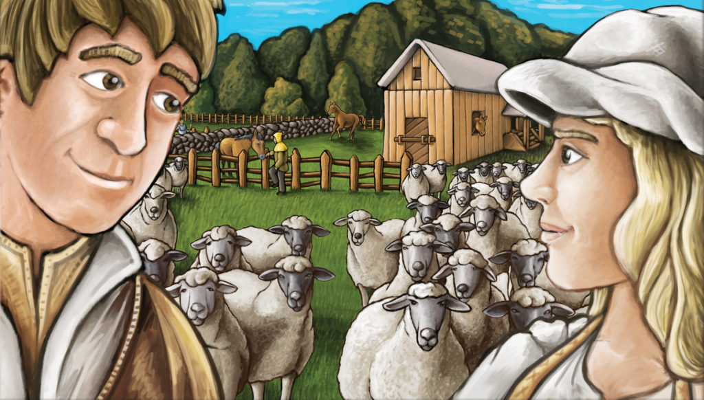 Illustration d'Agicola les fermiers de la lande, la big box 2 joueurs